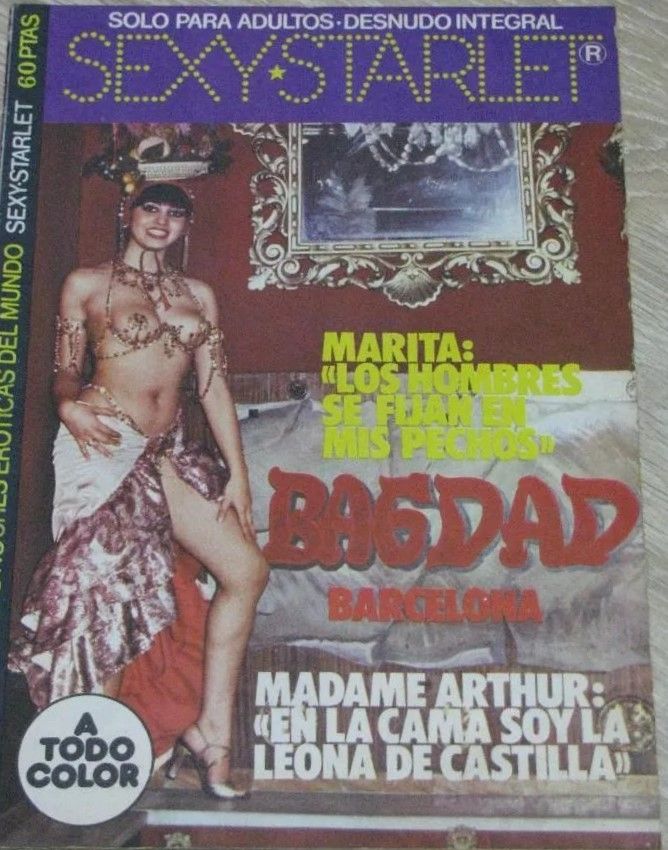 SEXY STARLET magazine side cover Issue 7   1977