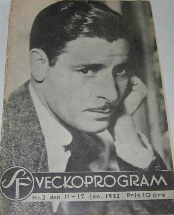 SF NYHETER magazine side cover Issue 3  1932
