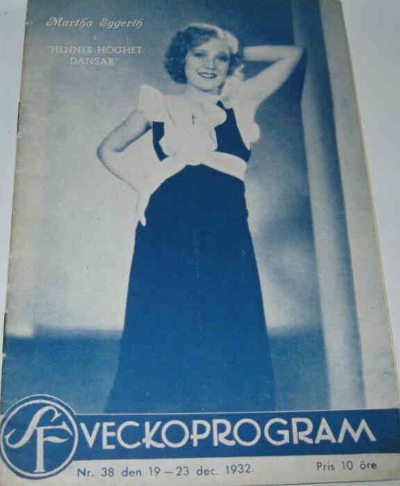 SF NYHETER magazine side cover Issue 38  1932