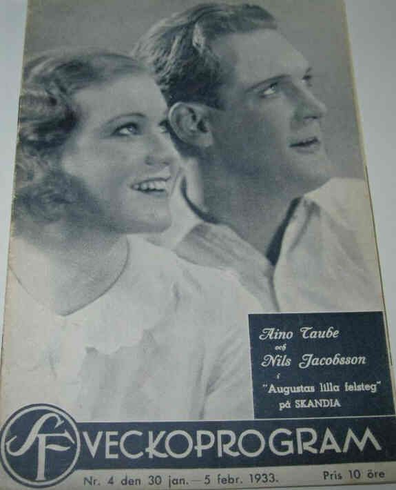 SF NYHETER magazine side cover Issue 4  1933