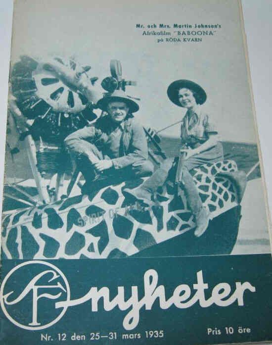 SF NYHETER magazine side cover Issue 12  1935