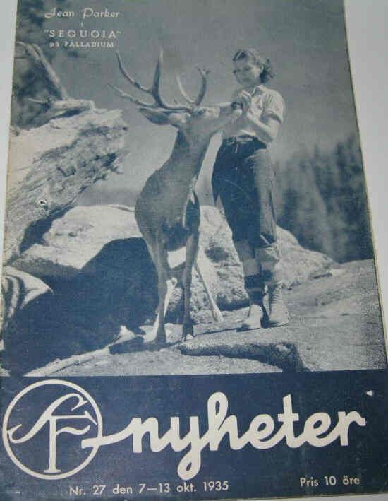 SF NYHETER magazine side cover Issue 27  1935
