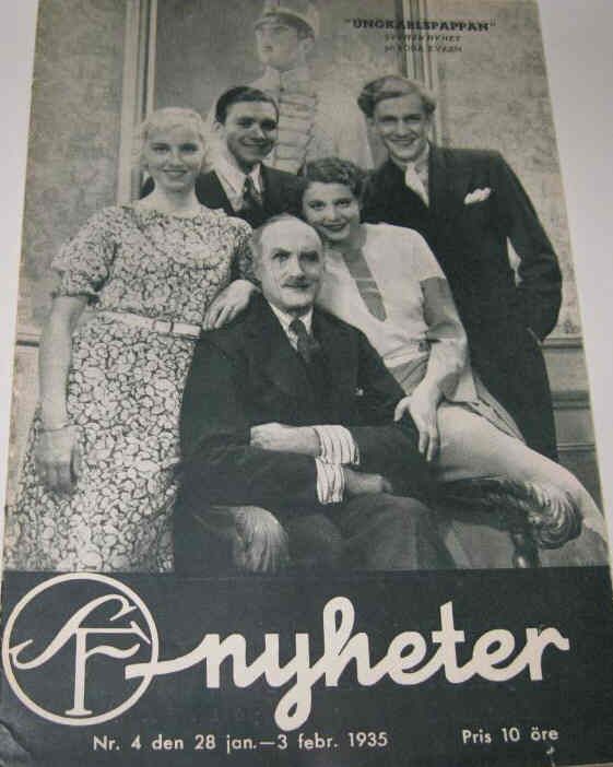 SF NYHETER magazine side cover Issue 4  1935