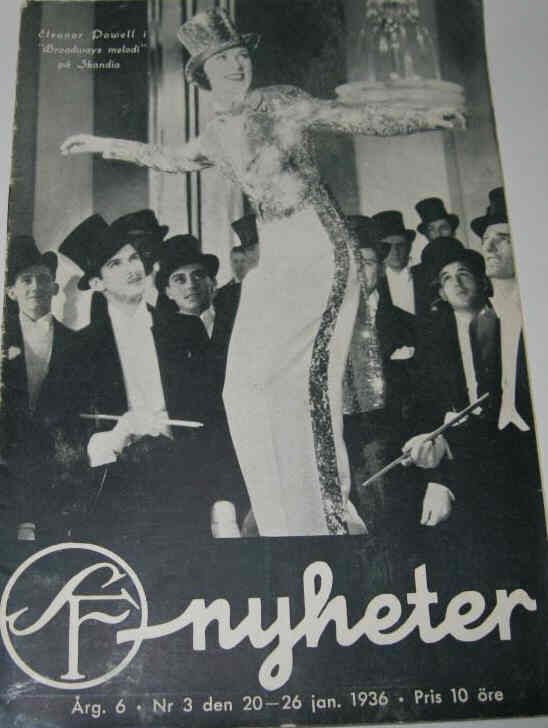 SF NYHETER magazine side cover Issue 3  1936