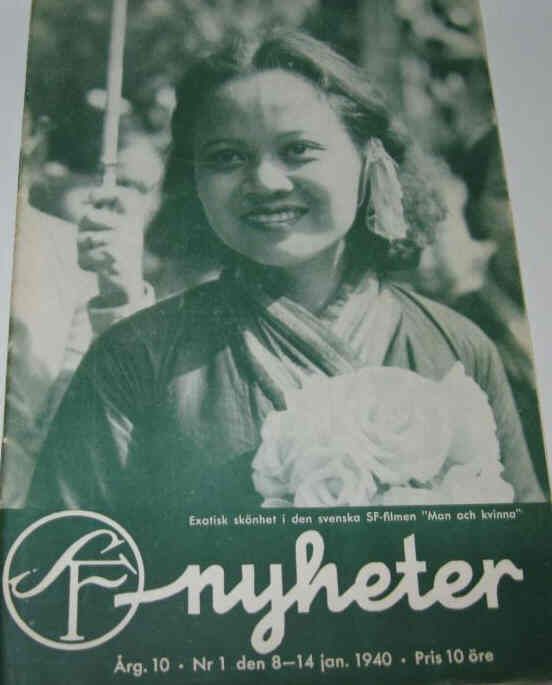 SF NYHETER magazine side cover Issue 1  1940
