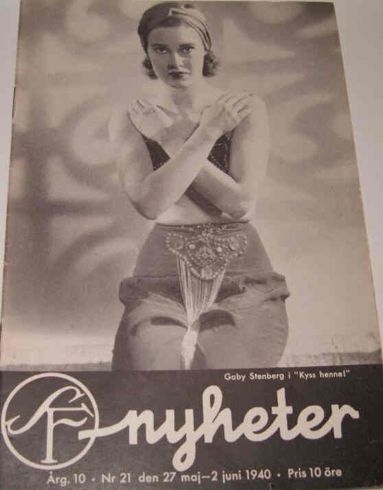 SF NYHETER magazine side cover Issue 21  1940