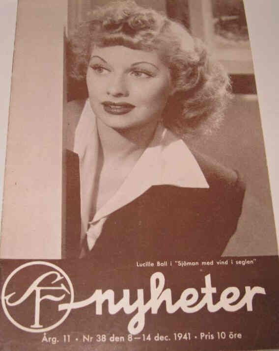 SF NYHETER magazine side cover Issue 38  1941