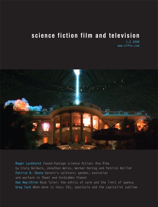 SCIENCE FICTION FILM AND TELEVISION magazine side cover Issue 2  Vol 1 No 2 Autumn 2008