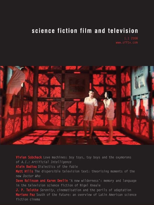 SCIENCE FICTION FILM AND TELEVISION magazine side cover Issue 1  Vol 1 No 1 Spring 2008