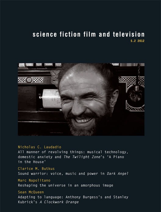 SCIENCE FICTION FILM AND TELEVISION magazine side cover  Vol 5 No 2 Autumn 2012