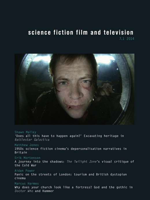 SCIENCE FICTION FILM AND TELEVISION magazine side cover  Vol 7 No 1 Spring 2014