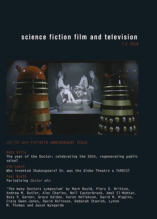 SCIENCE FICTION FILM AND TELEVISION magazine side cover  Vol 7 No 2 Summer 2014