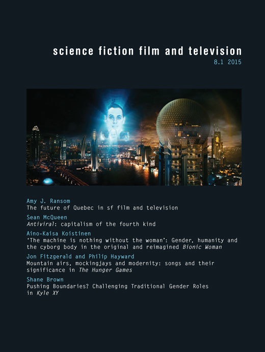 SCIENCE FICTION FILM AND TELEVISION magazine side cover  Vol 8 No 1 Spring 2015