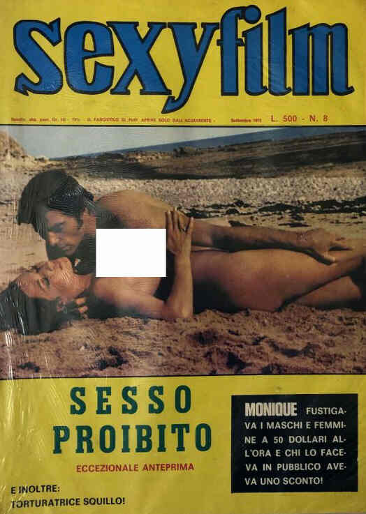 SEXY FILM magazine side cover Issue 8  September 1973