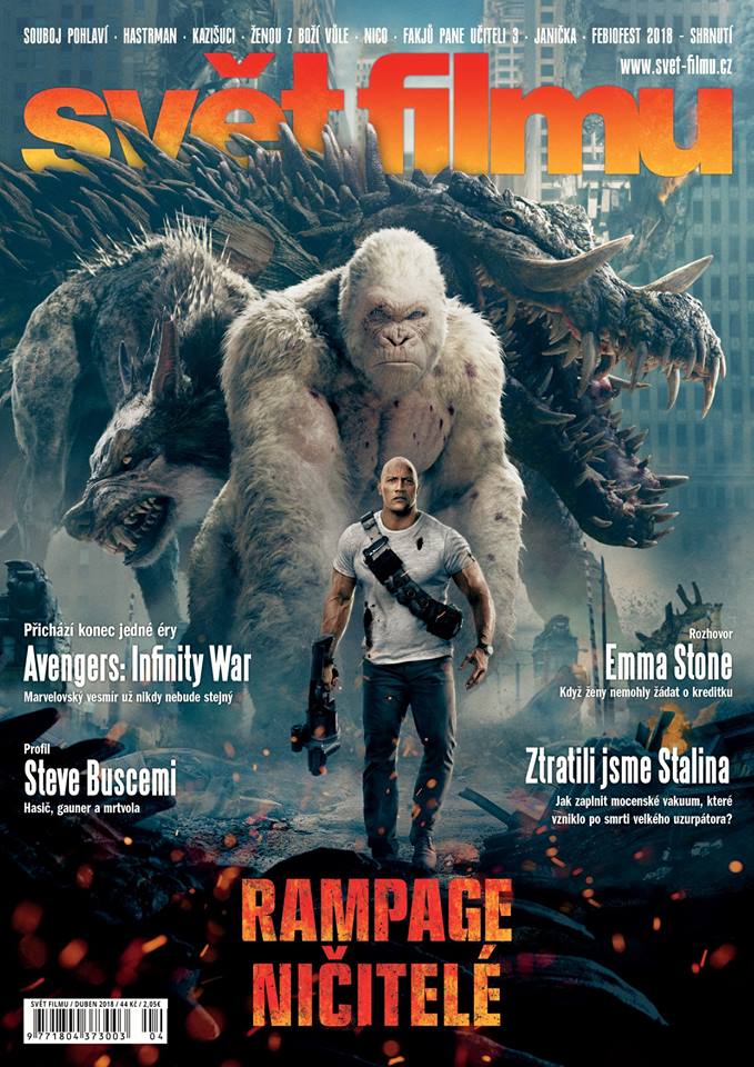 SVET FILMU magazine side cover  April 2018