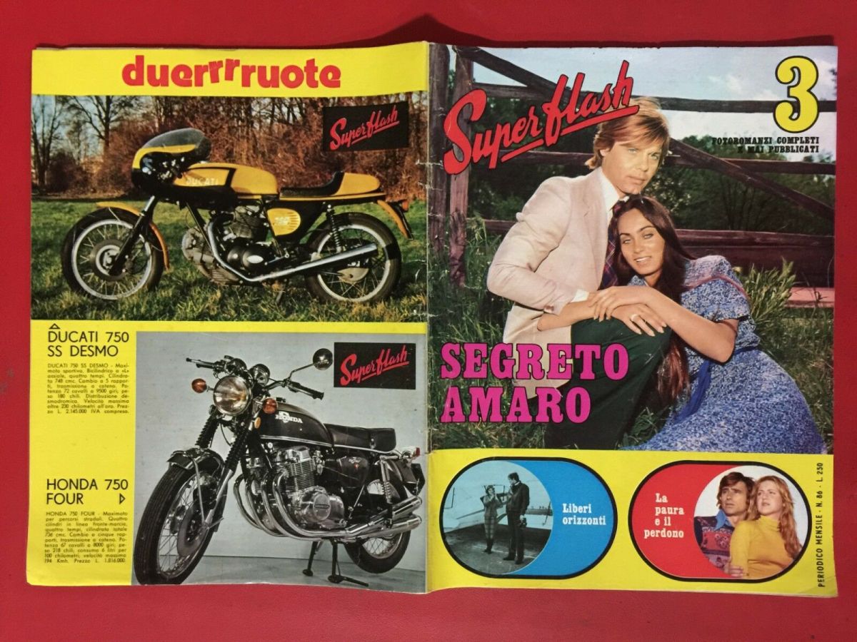 SUPERFLASH magazine side cover Issue 86  August 1975