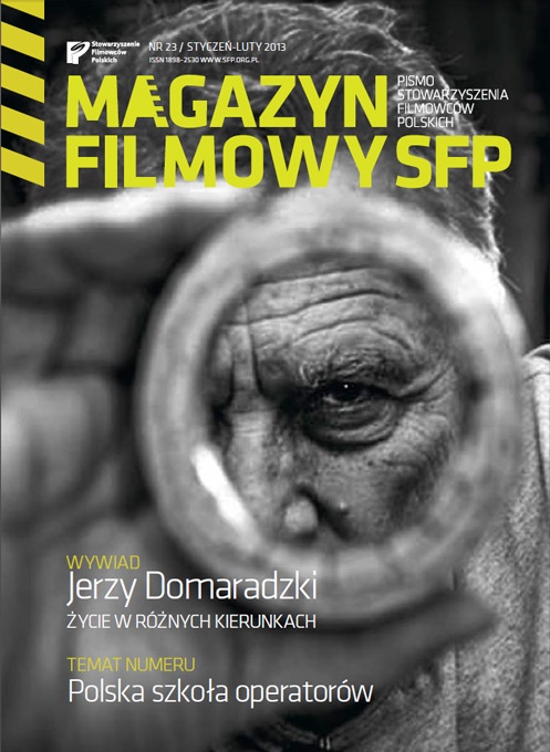 MAGAZYN FILMOWY SFP magazine side cover Issue 23 January/February 2013