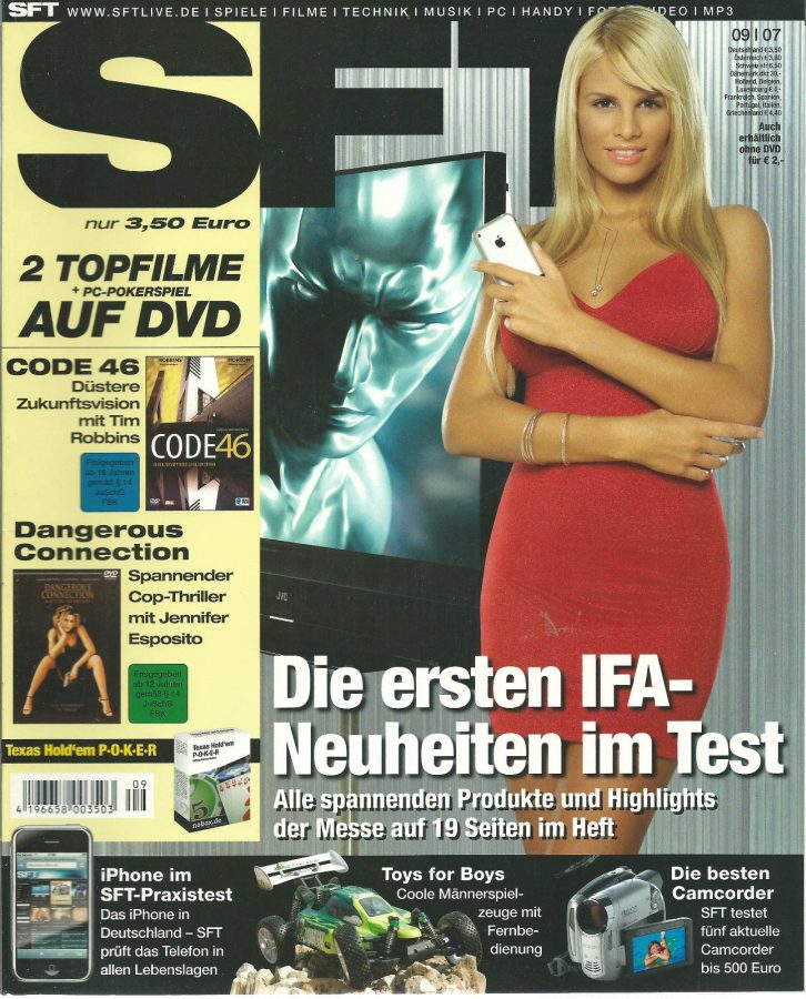 SFT magazine side cover September 2007