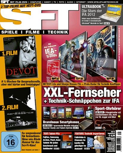 SFT magazine side cover September 2012