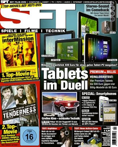 SFT magazine side cover November 2012