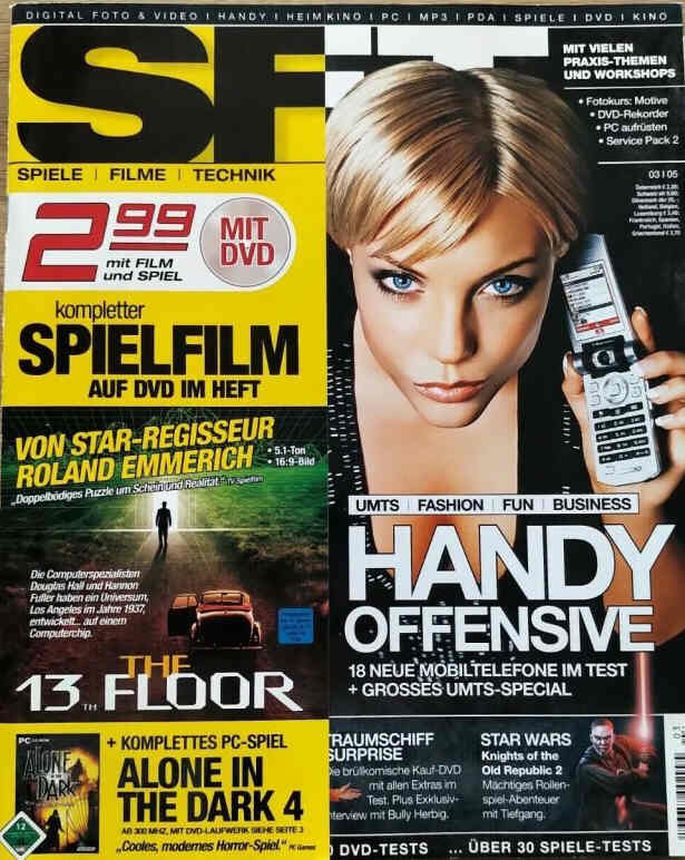 SFT magazine side cover  March 2005