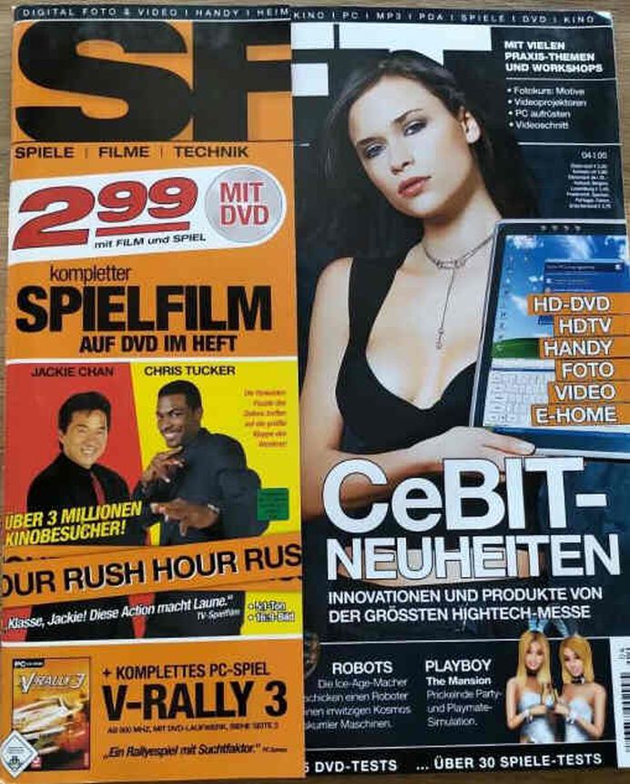 SFT magazine side cover  April 2005