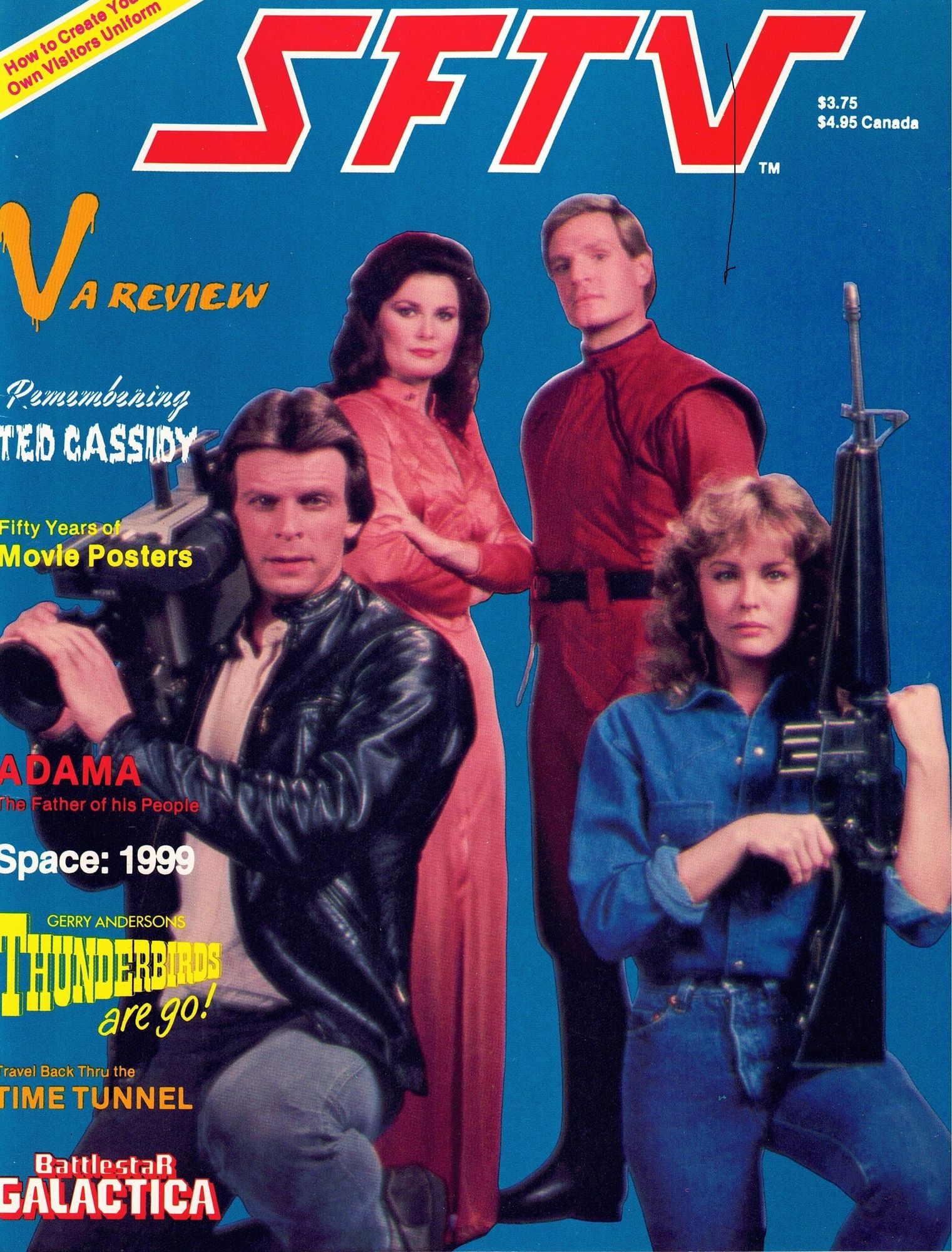 SFTV magazine side cover Issue 2  January 1985