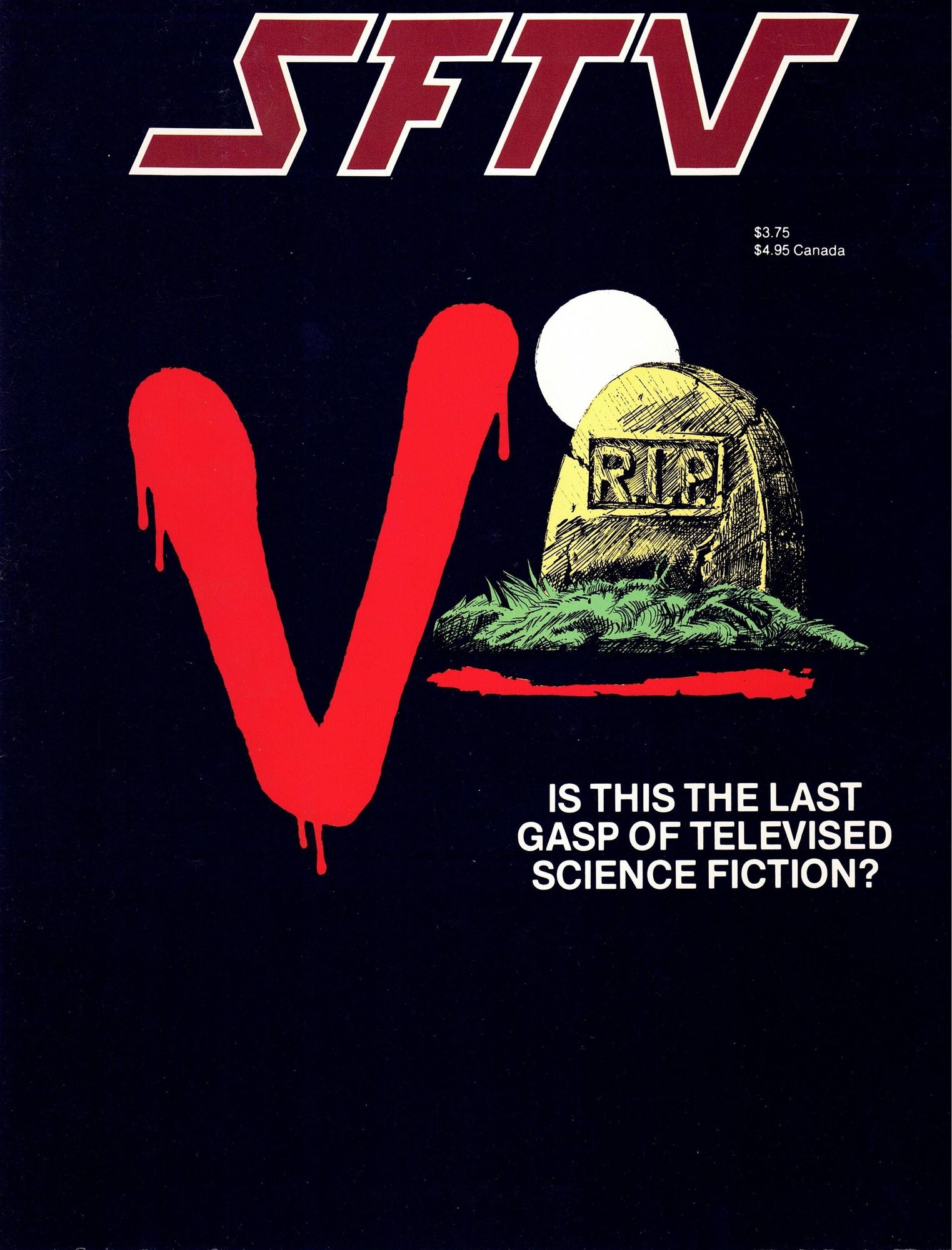 SFTV magazine side cover Issue 4  March 1985