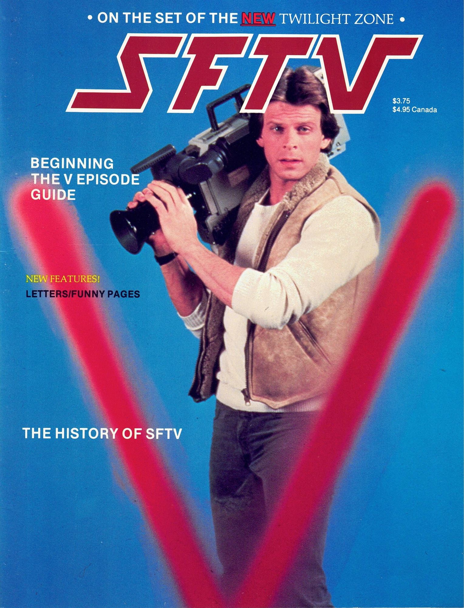SFTV magazine side cover Issue 6  July 1985