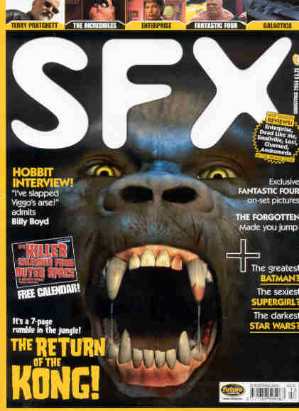 SFX magazine side cover Issue 125 Christmas-December 2004