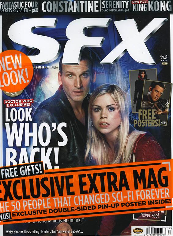 SFX magazine side cover Issue 128 March 2005