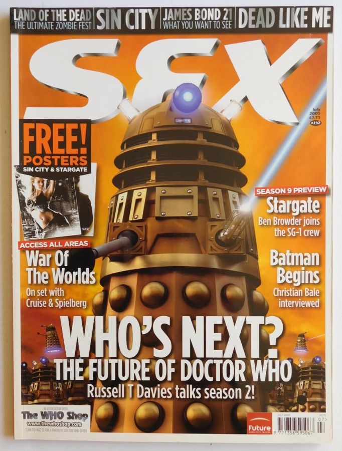 SFX magazine side cover Issue 132 July 2005