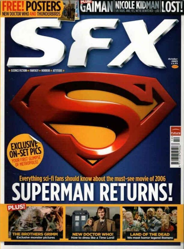 SFX magazine side cover Issue 135 October 2005