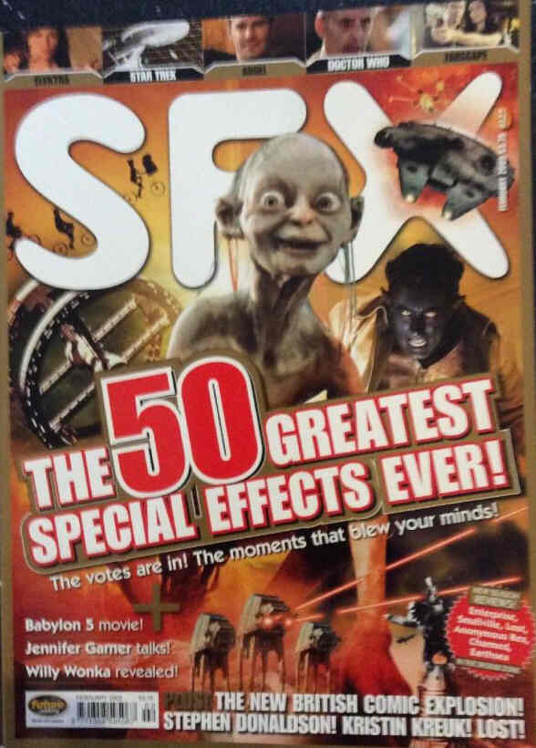 SFX magazine side cover Issue 140 February 2006