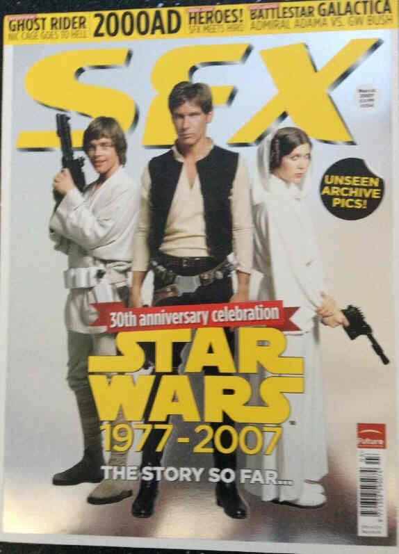 SFX magazine side cover Issue 154 March 2007
