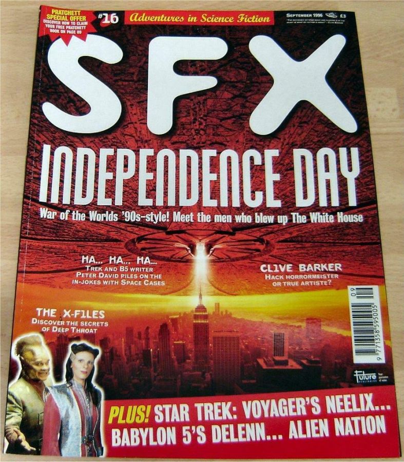 SFX magazine side cover Issue 16 September 1996