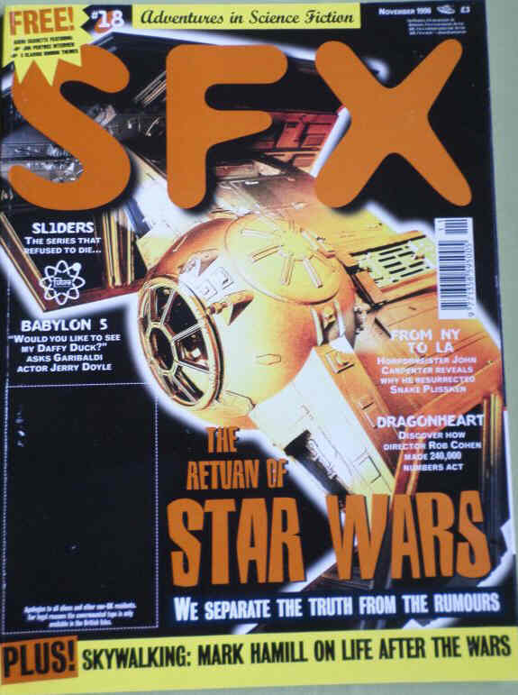 SFX magazine side cover Issue 18 November 1996
