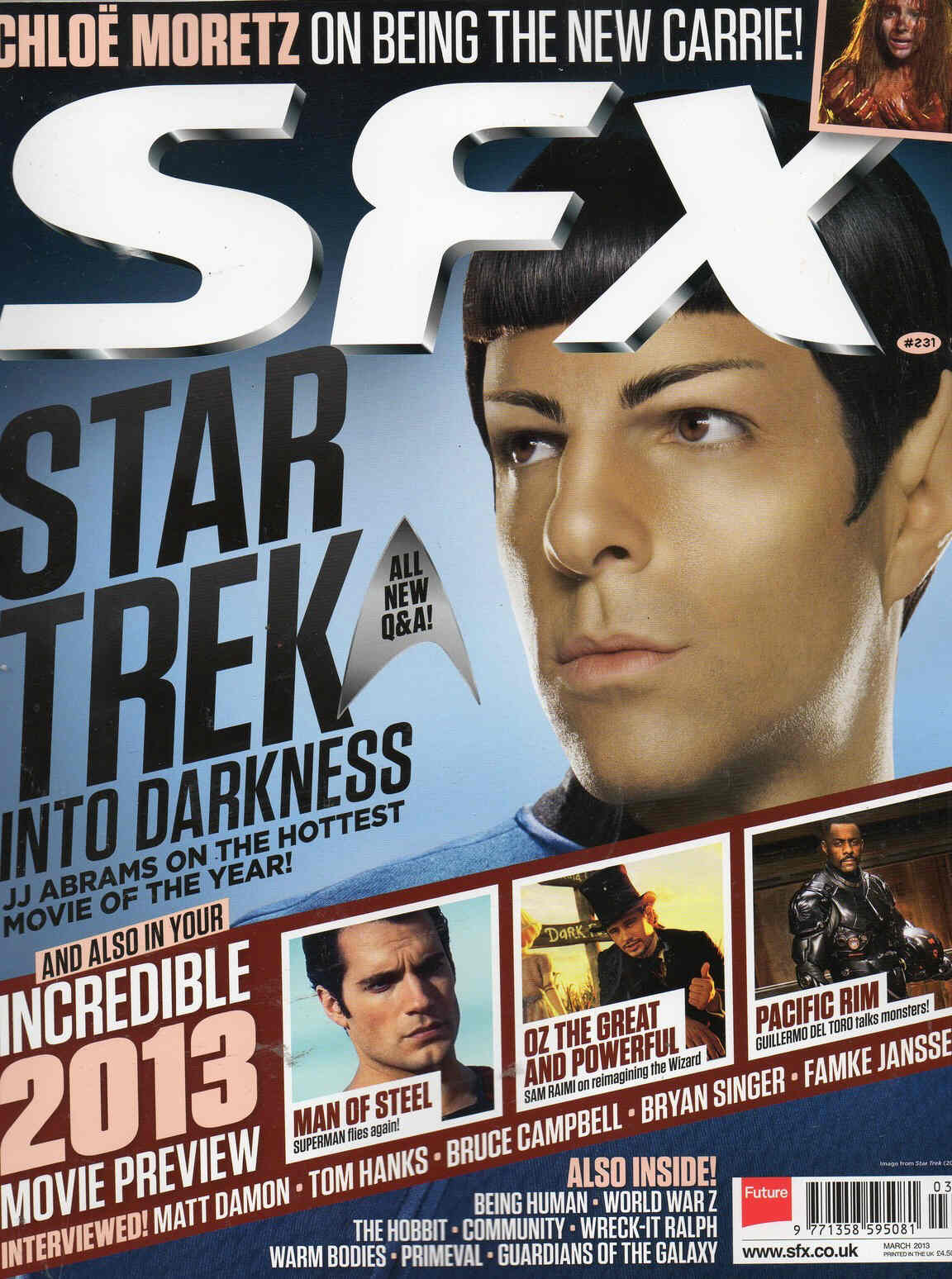 SFX magazine side cover Issue 231 March 2013