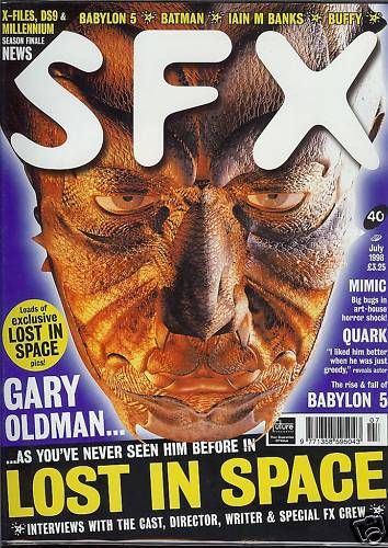 SFX magazine side cover Issue 40 July 1998