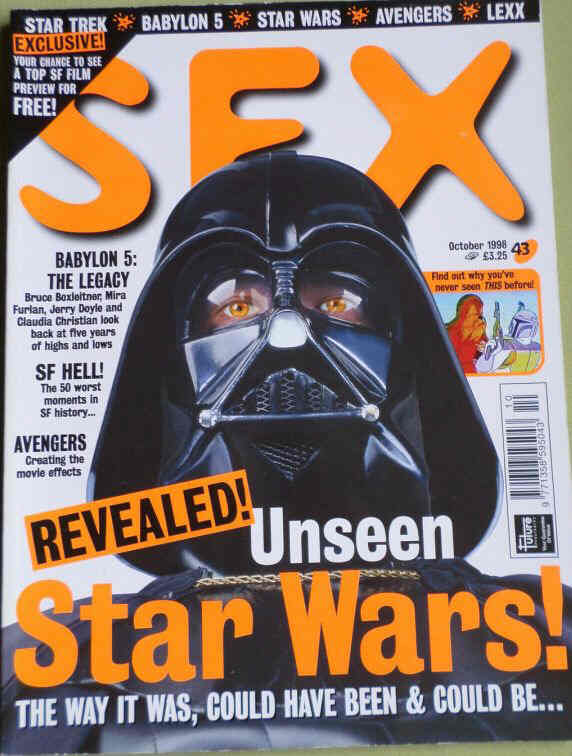 SFX magazine side cover Issue 43 October 1998