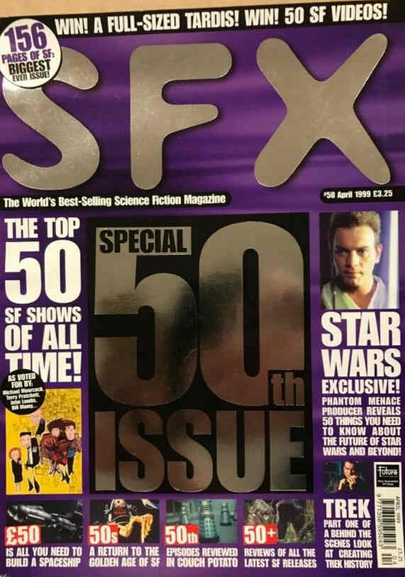 SFX magazine side cover Issue 50 April 1999