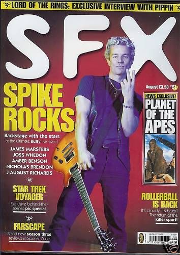 SFX magazine side cover Issue 81 August 2001