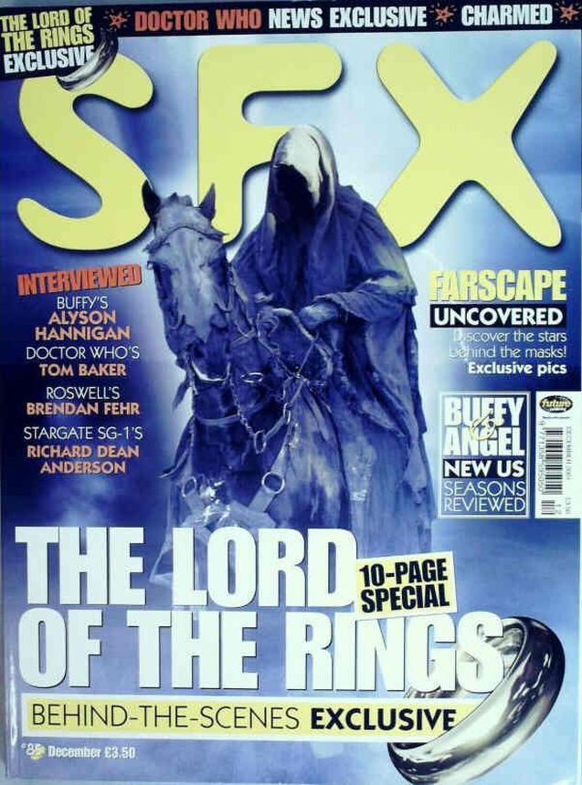 SFX magazine side cover Issue 85 Christmas-December 2001