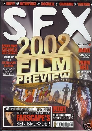 SFX magazine side cover Issue 87 February 2002
