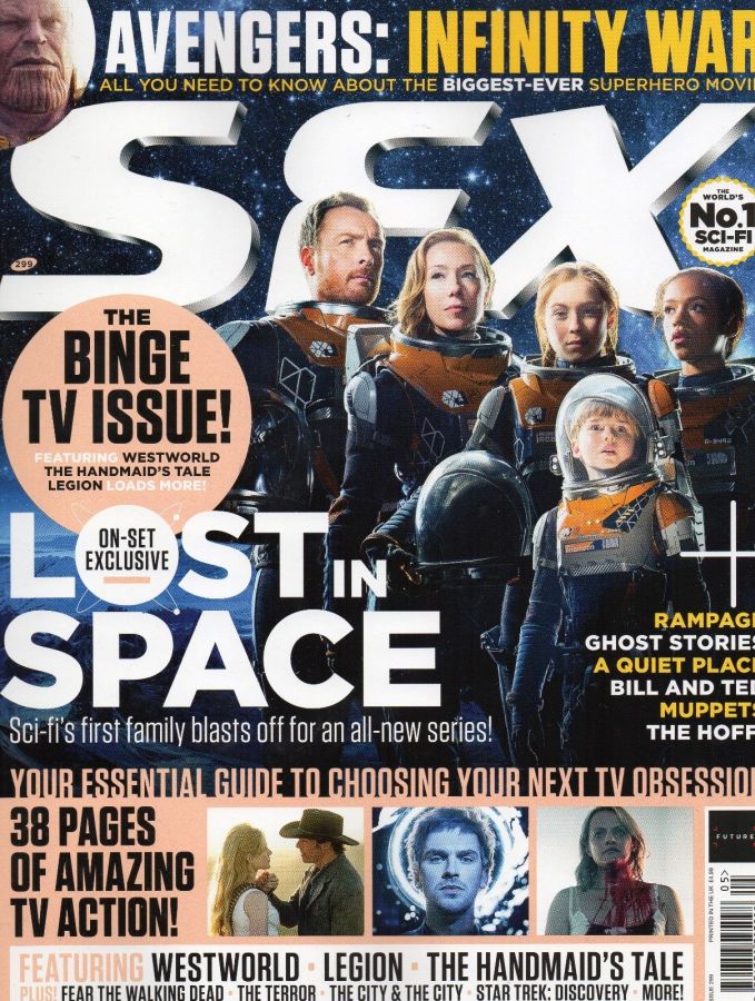 SFX magazine side cover Issue 299  May 2018