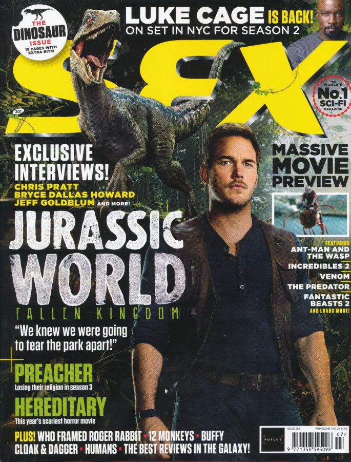 SFX magazine side cover Issue 301  July 2018