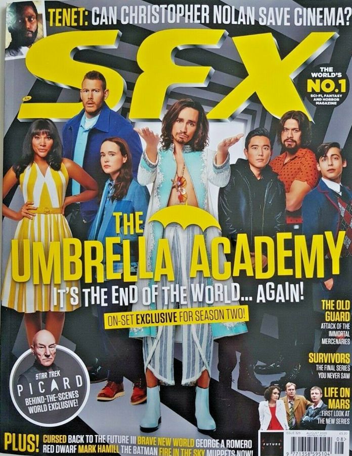 SFX magazine side cover Issue 329  August 2020