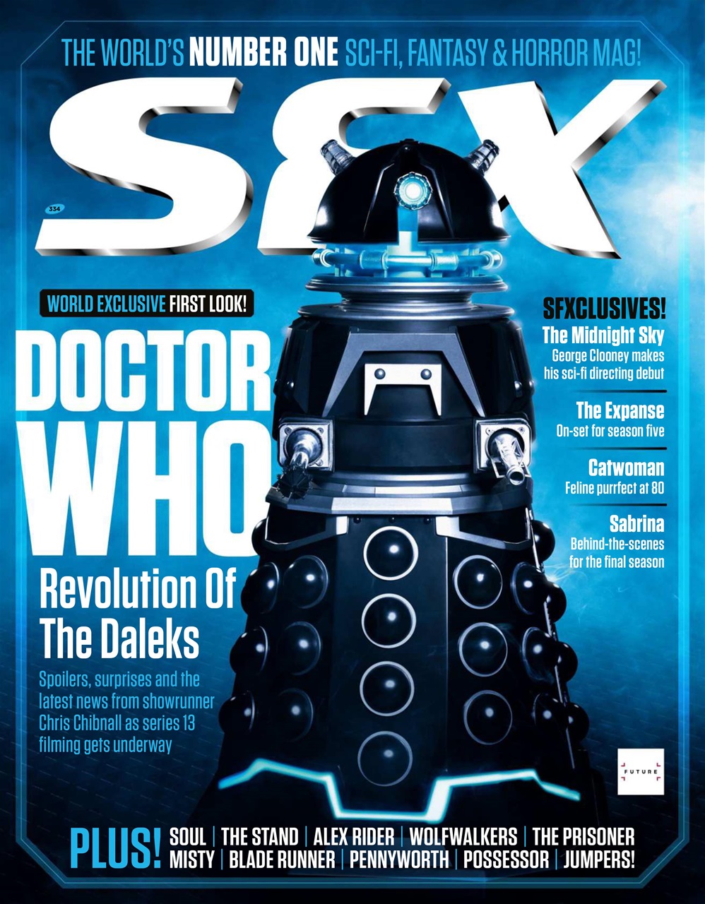 SFX magazine side cover Issue 334  January 2021