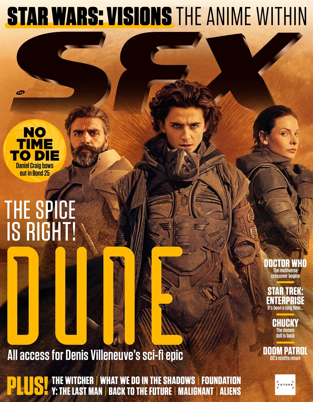 SFX magazine side cover Issue 344  October 2021