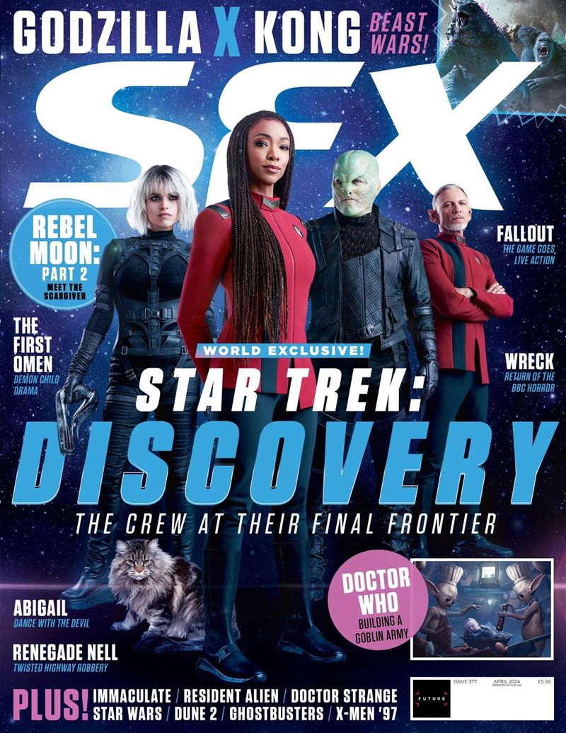 SFX magazine side cover Issue 377  April 2024